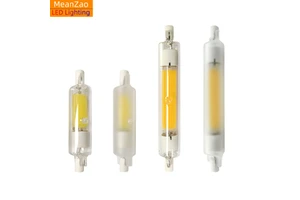 Deep Dimming no flicker-free LED COB glass R7S Bulb Light horizontal plug Lamp double-ended 78mm 10W 118mm 20W tube