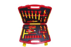 25PCS Professional VDE Insulated OEM Tool Box Set 1000V Electrician Hand Tools Kit with Socket Wrench Hard Case