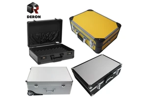 Customized Portable Aluminum Barber Tools Suitcase Hairdressing Tool Storage Box Foam for Hard Case Special Purpose Bags Cases