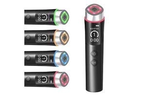 Age-R Booster Pro 6 in 1 Total Care LED Therapy Device for Enhanced Absorption Radiance Elasticity Facial Contouring Pore Care
