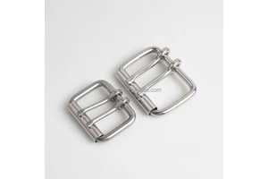 Factory Wholesale Pin Buckle Rectangle Double Bar Pin Buckle Square Pin Buckle