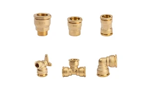 OEM Brass Connection Pipe Fittings DN20 DN25 DN32 Brass and Epdm O-Ring Brass PE Pipe Fitting for Pipe Connect