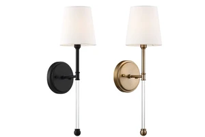 Cross border new American glass rod wall lamp retro bedroom, living room, study, hallway, foyer, bathroom, bedside lamp