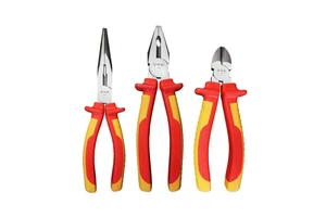 3 Pcs Set 1000V High-voltage Insulated Electrician Wire Pliers Pointed Nose Pliers Diagonal Nose Pliers