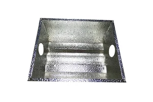 Custom LED Grow Street Road Highway Light Cup Embossed High Reflective Coated Stucco Aluminum Sheet Plate Lamp Housing Reflector