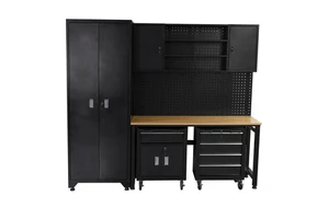 Garage Tool Cabinets Mobile Heavy Duty Workshop Storage Metal WorkBench Mobile Tool Trolley Workstation Combination Tool Chest