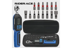 RIDERACE Professional Digital Torque Wrench Set 1/4" 1-20Nm Dual Direction Adjustable Portable Bike Allen Key Tool Screwdriver