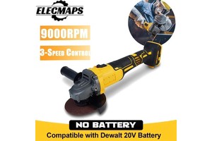 Professional Grade 21V Cordless Brushless Angle Grinder Rechargeable Lithium-ion for Metal Wood Cutting Grinding