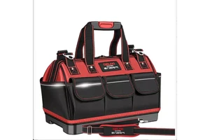 Delixi Hard-bottom Kit Electricians Waterproof Engineer Canvas Bag for Technicians Factory Customizable OEM/ODM Support Tool Bag
