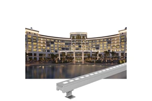High-end Aluminum Hotel LED Wall Washer Light IP65 Waterproof DMX512 RGB/RGBW 12W for Facade Contour Exterior Decor Lighting