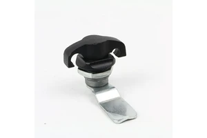 Black Zinc Alloy IP65 Padlockable Wing Handle Quarter Turn Cam Latch For Electrical Cabinet Enclosure Distribution Box Door