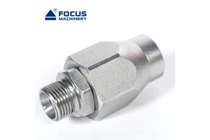 BSP NPT Threads Connection Rotating Union High Pressure Hose Reel Hydraulic Live Swivel Joint