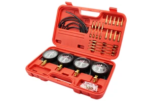 Fuel Vacuum Carburetor Synchronizer Carb Tools Sync 4 Gauge Set Adapter Sizes 1/2/3/4 Rubber Hose Balancer Meter Kit