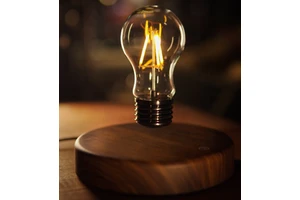 New Design Modern LED Desk Lamp 3D Magnetic Levitating Glass White Floating Bulb for Warehouse Use
