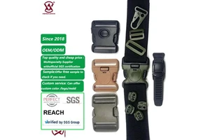 Custom Multi-colored Colorful Heavy Duty Plastic Tactical Belt Buckles Molle Clip Pa Dual Adjustable Tactical Buckle