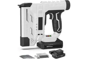 Industrial 20V Cordless Nail Gun 18 Gauge 2 1 Brad Nailer Stapler Battery-Powered Electric Tool 3-Year Warranty for Upholstery