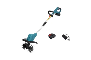 Hustech Handheld Electric Lithium Battery Brushed Motor Industrial Grade Small Farmland Hoe Micro Tiller 1 Year Warranty
