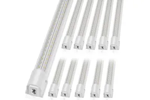 10-Pack 4FT 40W LED Linkable Shop Light Fixture 6500 LM Ceiling Lights with 59V Power Cords ON/OFF Switch Linear Light Product