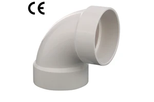 CE Premium Pvc Fittings 90 Degree Elbow ISO 9001 For Plumbing Durable Leak Proof High Performance Astm D2665 DWV Bend