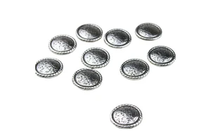 Factory Direct Western Karaqusa Conchos Men's Belt Buckles Rope Edge Zinc Material Antique Silver 30mm Pin Buckle for Wallet