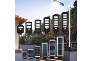 Luz Solar Del jardin Outdoor Large Highway Smd Ip65 Abs 50 100 150 200 250 300 Watts Led All in One Led Solar Street Lamp