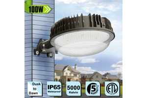 150W 100W 50W LED Barn Light Dusk to Dawn 11200LM 5000K IP65 Flood Security Wall Lights Outdoor Lighting for Yard Warehouse