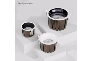 Ultra-thin Anti-glare Embedded LED Spotlight Low Ceiling Opening 7.5cm Household Living Room Borderless Led Downlight