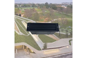 Modern 12W CREE LED Rechargeable IP65 Waterproof 90 Degree Beam Long Strip Aluminum Alloy Stair Wall Lamp Powder-coated Black