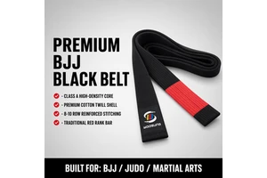 Professional 4cm Wide Cotton Class A Filler Competition Grade Striped Belt Wholesale OEM ODM Factory Direct BJJ Belt