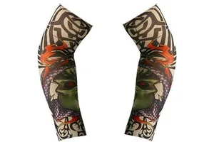 Wholesale Good fabric Arm Sleeve Seamless Outdoor Cycling Tattoo Sunscreen Sleeve Cycling Tattoo Sleeves for Men Women