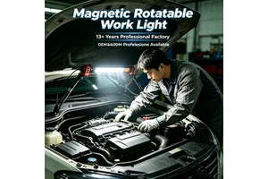 Customizable 1600lm Portable Hood Light 360 Degree Mechanical Light With Magnetic And Hook Car Maintenance LED Work Light