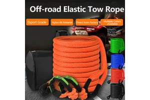 High-Strength Nylon Kinetic Recovery Tow Rope Soft Shackle Off-Road Vehicle Rescue and Extraction Kit