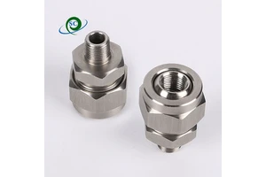 1/4"3/8"1/2" SS Adjustable Ball Joint Universal Quick Adapter Rotary Fan-shaped Cone Nozzle Adjustable Swivel Ball Connector