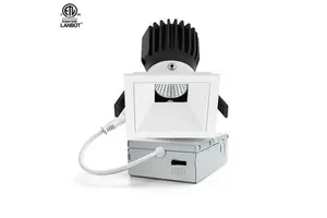 Lanbot ETL 6 Inch Square Trimless Self-flanged LED Downlight Tunable White 2700K-6500K Dali Dimmable