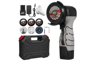 TGS Mini Cordless Angle Grinder DIY Polishing and Cutting Machine with Grinding Disc Trigger Switch for Surface Conditioning