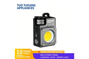 LED Multi-functional Selfie Light Rechargeable Magnetic Base Waterproof Portable Suitable for Camping Hiking Metal Plastic