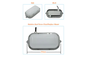 VAKESUN LED Tri-proof Wall Lamp IP67 AC85-265V Explosion-proof Fire-proof Cold-proof 3-Year Warranty 3000K-6000K Ra80 Cold