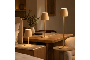 3 Height Rechargeable Cordless Table Lamp Touch Control LED Desk Light For Hotel Restaurant Café Bedroom