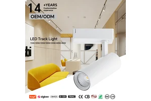 Commercial Dimmable COB Track Light High CRI CE SAA Approved Source Factory OEM Fixed Single Beam Angle Customization