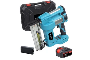 20V Industrial Grade Electric Pin Nailer DIY Brad Nail Gun Brushless Motor 10 Nail Shots for Framing Wooden Construction Battery