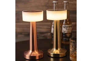Table Light 3 Color Retro Coffee Table Lamp Touch Bar Desktop Decorative Lamp Sensor Rechargeable Night Light for Bedroom