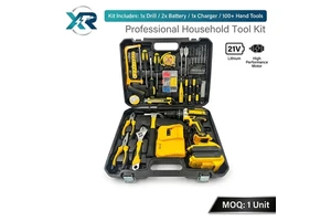 Hand Drill Set Cross-Border Hot-Selling Household Multifunctional Electric Drill Rechargeable Lithium Battery Electric Tool