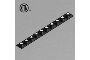 ETL Certified Embedded Aluminum LED Line Downlight Recessed Rectangle Grille Ceiling 2W-30W Industrial Design Home Commercial