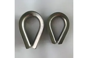 European Stainless Steel Metric Thimbles with Self-color Surface for Wire Rope Terminal Fittings Made in China