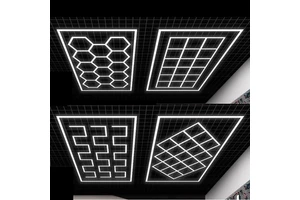 Workshop Honeycomb Ceiling Led Hexagon Garage Lighting