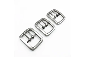 40mm Stainless Steel Double Roller Pin Buckle Adjustable Metal Buckle Saddlery Hardware for Horse Tack Bag Webbing