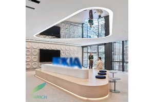Trimless Recessed Curved Profile Rounded Corner Triangle LED Linear Light With Customized Size