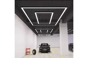 Auto Repair & Detailing Workshop Lights for Office & Hotel Use 4S Shop Seamless Splicing Loop Light Energy-saving IP44 340W