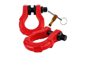 Shackles with Anti-Theft Lock Off Road Recovery Towing D Rings and Lock Security Pin