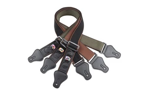 Hot Selling High Quality Custom Cotton Adjustable Acoustic Electric Guitar Bass Straps with Guitar Pick Holders